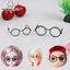 Nhíp 10 Chiếc Thời Trang Khung Tròn Không Ống Kính Retro Mát Búp Bê Kính Cho Búp Bê 30cm VN
