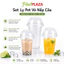 Ly PET Kèm Nắp Cầu 400ml 500ml 700ml Chắc Chắn, Tiện Dụng Cho Quán