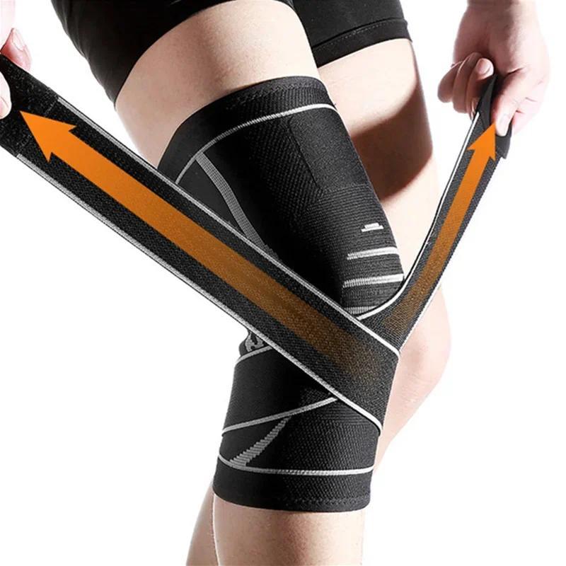 1 Chiếc Có Thể Điều Chỉnh Thể Thao Đầu Gối Miếng Lót Giảm Đau Đầu Gối Patn Định Nẹp Hỗ Trợ Đi Bộ Đường Dài Bóng Đá Bóng Rổ Chạy Thể Thao