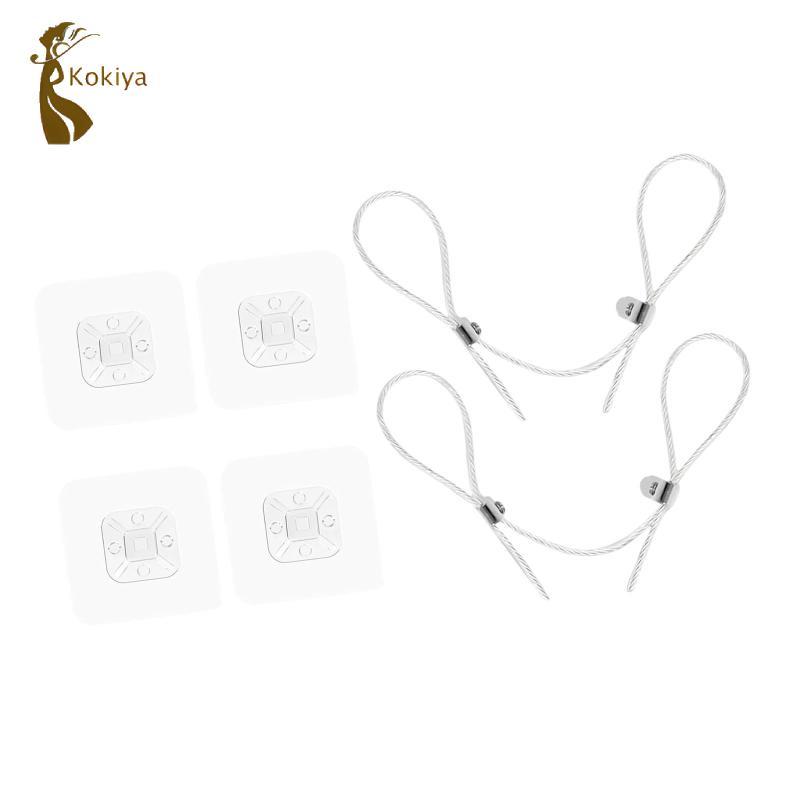2 Miếng Dây Chống Kẹp Cho Nội Thất Tivi Bộ Neo Bảo Vệ An Toàn Trẻ Em Có Thể Điều Chỉnh Dây Thép Hạng Nặng Dây Buộc
