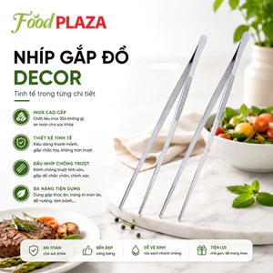 Nhíp Gắp Đồ Decor Trang Trí Chất Liệu Inox 20cm 25cm 30cm Dụng Cụ Gắp Topping, Decor Chính Xác
