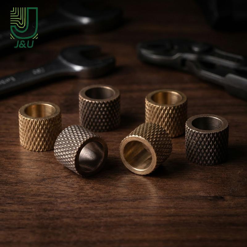 [J & U-T] DIY Paracord Dây Đồng Hạt Xi Lanh Có Dây Buộc Móc Khóa Làm Dụng Cụ Ngoài Trời Trang Trí