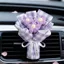 Hoa Ô Tô Mini Dệt Bó Hoa Hoàn Thành Handmade Hoa Hồng Móc Hoa Bạn Gái Giả Hoa Ngày Lễ Tình Nhân Đi Kèm Sinh Nhật Móc Bó Hoa
