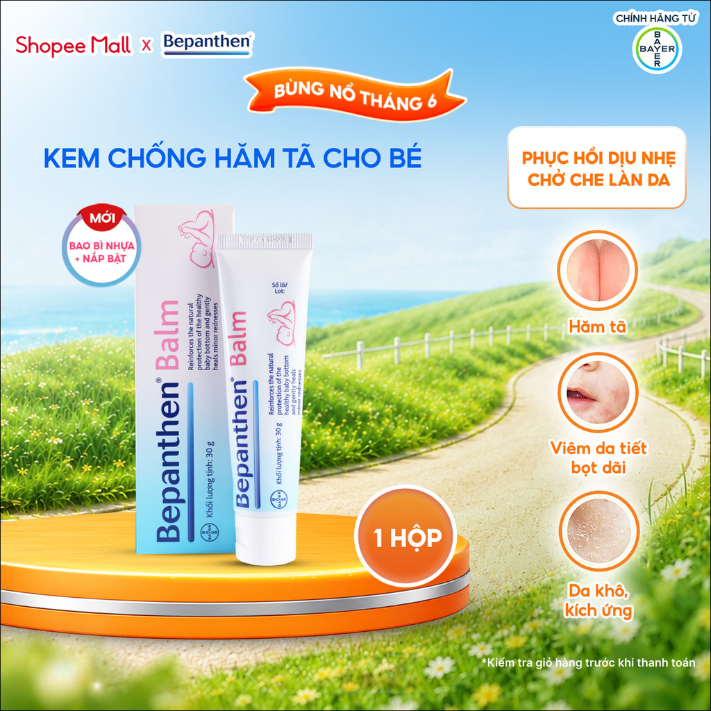 Kem Chống Hăm BEPANTHEN Balm Dạng Kem Mỡ (30G/tuýp)