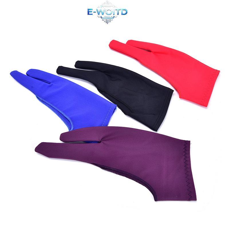 E-WOITD 1 Găng Tay Chống Bẩn Hai Ngón Tay Dành Cho Nghệ Sĩ Vẽ & Bút Đồ Họa Máy Tính Bảng Pad E-WOITD