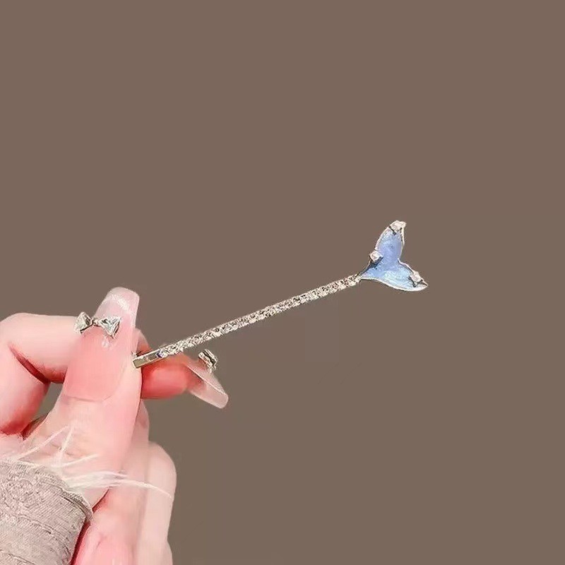MAUROPOLI Cao Cấp Kim Cương Giả Thiết Kế Niche Cảm Giác Nổ Tinh Tế Nhấp Nháy Kim Cương Hoa Kẹp