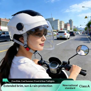 QMP 2026 Tiêu Chuẩn Quốc Gia 3C Điện Xe Máy Mũ Bảo Hiểm Nam Nữ Bốn Mùa Đa Năng Nửa Mũ Bảo Hiểm Thoáng Khí Chống Nắng An Toàn Ông
