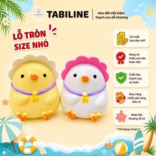Heo đất ống tiết kiệm tiền lỗ tròn gà đội mũ yêu thương cute xinh LD79 - TABILINE