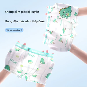 Quần lót lụa băng cho trẻ em, mùa hè thoải mái thoáng khí.