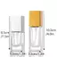 AN.MART 15 / 30ml Chai Bơm Rỗng Thủy Tinh Chất Lỏng Nền Hộp Đựng Trang Điểm Trong Suốt Vuông Có Thể Đổ Lại Chai Bơm Di Động VN