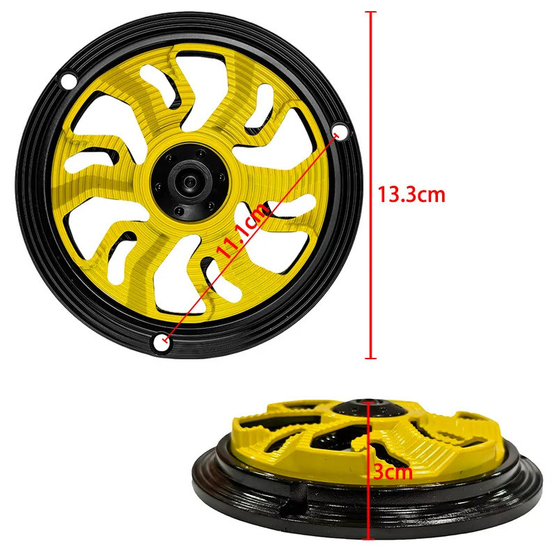 MOTORCYCLE ROTATING QUẠT BÌA Hợp kim nhôm Rỗng Tản nhiệt Sửa đổi Vỏ bảo vệ