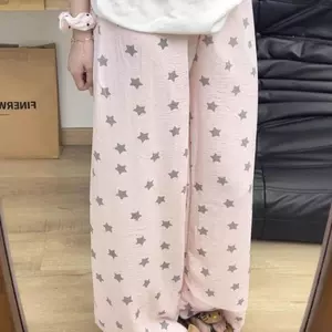 Quần cong đi bộ nhẹ mùa hè Quần short nhà cho bé gái Hàn Quốc Mặc ngoài Quần ống thẳng Quần thường ngày