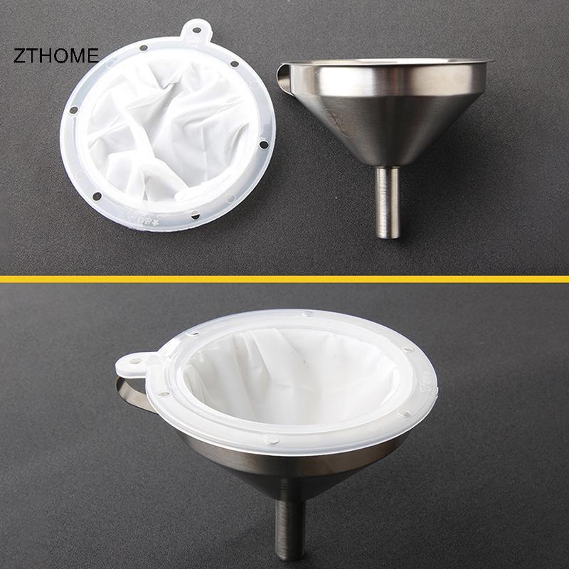 ZTHOME 100 / 120 / 200 / 300 / 400 / 450 Lưới Lọc Nylon Phễu Inox Cho Sữa Trái Cây Y Học Truyền Thống Trung Quốc Dầu Trắng HOT
