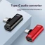 90° Bộ chuyển đổi âm thanh Khuỷu tay Type-C có giao diện giắc cắm loại C + 3,5mm Sạc nhạc Bộ chuyển đổi tai nghe 2 trong 1 để sạc nhạc phát trực tiếp