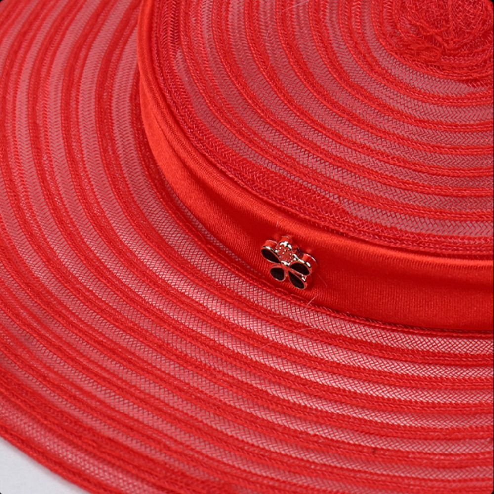 POYFOX Lưới Nơ Đầu, Pháp Thanh Lịch Vintage Fascinator Mũ, Tóc Vòng Hoa Rộng Vành Ngọt Ngào Hóa Trang Tóc Nữ