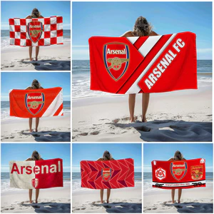 Arsenal F.C. Khăn tắm vách ngăn Logo, Khăn tắm bể bơi đi biển, Quà tặng kỷ niệm sinh nhật
