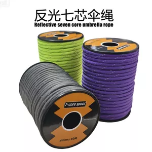 7 Core 4mm Phản Quang Dù Dây Ngoài Trời Đa Năng Leo Núi Dù Lực Kéo Dây Thoát Khỏi Thiết Bị Tiết Kiệm Sự Sống Dây An Toàn 3