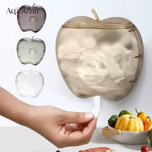 AqToCna Tươi Giữ Túi Hộp Bảo Quản Trong Suốt Treo Tường Chống Bụi Đa Năng Hình Trái Cây Dùng Một Lần Phim Mũ Tắm Hộp Đựng AqToCna