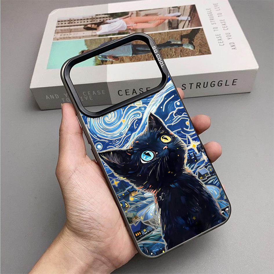 Dành Cho Redmi Turbo 5 Max / Turbo 4 / K90 POCO X8 Pro X7 X6 F8 F7 “Starry Sky Cat ” Vỏ Điện Thoại Cứng Cạnh Mềm / Note 15 / 14 Mi 17 15T 14T K80 K70 Vỏ Redmi Chống Sốc / Vỏ Poco