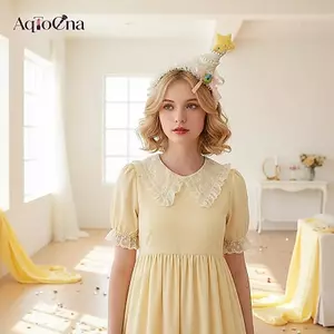 AqToCna Bé Gái Bánh Kẹp Tóc Mũ Sinh Nhật Ngôi Sao Vàng Phụ Kiện Tóc Cho Dự Tiệc Theo Chủ Đề Và Quà Tặng AqToCna
