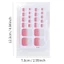 EBINLANDS 22 đầu / miếng dán móng tay ngón chân, Gradient lấp lánh chống thấm nước Full Cover Nail Wraps, Không nướng Chất kết dính có thể tháo rời Màu trơn lấp lánh Dải sơn móng tay lấp lánh