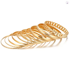 Bộ vòng tay Bohemian hợp kim cổ điển - Trang sức cổ điển có thể xếp chồng lên nhau để mặc hàng ngày