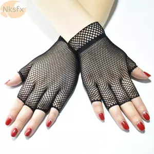 NKSFX Găng Tay Nửa Ngón Co Giãn Nam Nữ Chủ Đề Thoáng Mát Đảng Ren Găng Tay
