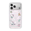 Ốp điện thoại từ tính mờ hình mèo sọc màu hồng cho iPhone 17 Pro Max 16 Pro 15 14 Vỏ bảo vệ cứng
