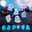 Houdou 1 Chiếc Hình Dạ Quang Thu Nhỏ Ngộ nghĩnh Ma Micro Phong Cảnh Trang Trí Phát Sáng Trong Bóng Tối Cho Trang Trí Halloween Trang Trí Bàn Làm Việc Nhà VN