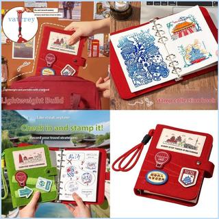 VA Compacts Sổ tay du lịch Sổ lưu niệm Notepad Sổ lưu niệm với các trang có thể trao đổi để viết hành trình và thu thập tem
