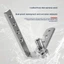 POP Inox Che Khuyết Điểm Cửa Bản Lề Tự Động Rebound Nửa Eo Xoay Đôi Xoay Hành Động Bản Lề Cửa Phần Cứng