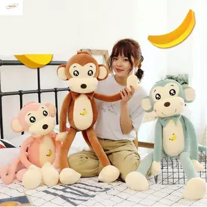 ZENZON Khỉ Đồ Chơi Sang Trọng, PP Cotton Khỉ Khỉ Khỉ Thú Nhồi Bông Búp Bê, Hoạt Hình Lông Tơ Vui Nhộn 40-55cm Khỉ Sang Trọng Trang Trí Phòng Búp Bê