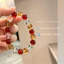 Ins phong cách bảo vệ ba vòng tay nhiều đá nữ thiết kế độc đáo thạch anh trong suốt citrine tháp vàng pha lê sang trọng mặc hàng ngày phụ kiện