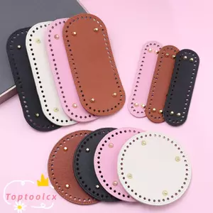 TOPTOOLCX Túi Dài Đáy Với 52 Lỗ Túi Hình Bầu Dục Phần Da PU DIY