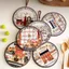ST2 Truyện Cổ Tích Tròn Vintage Minh Họa Chịu Nhiệt Trivet Chống Trơn Trượt Nồi Thảm Cho Nhà Bếp Quầy TS2