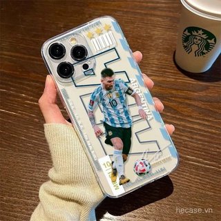 Ốp Điện Thoại Trong Suốt Phong Cách Mới Cầu Thủ Bóng Đá Thích Hợp Cho iPhone 12 13 14 15 Promax 16 17 Promax xr xs 11promax 12promax 13pro 14pro Ốp Chống Sốc Linh Hoạt