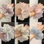 Kẻ Sọc Ren 2026 Scrunchy Dây Buộc Tóc Ngọt Đuôi Ngựa Bóng Đầu Dây Thời Trang Phối Tóc