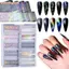 FAVORITEGOODS Chuyển Dán, Giấy Bầu Trời Đầy Sao Giấy Bóng Móng Tay Nghệ Thuật Lá, Aurora Rắn Đá Cẩm Thạch In Đề Can Móng Tay Trang Trí Móng Tay