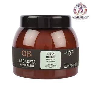 Hấp dầu phục hồi cấu trúc tóc ARGABETA DIKSON VegKeratin Argan Repair Mask 500ml [ MK ]