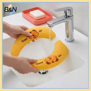 Vỏ bọc ghế vệ sinh đa năng B & N Thiết kế động vật hoạt hình Nhà vệ sinh có thể tái sử dụng Stier Thi Đệm ngồi sang trọng cho phòng tắm mùa đông.