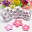 Luckyew 3 Hoa Pít Tông Cookie Cắt DIY Hoa Bánh Fondant Bánh Khuôn TQ