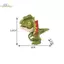 HL Kỷ Jura Ngón Tay Khủng Long Triceratops Tyrannosaurus Đồ Chơi Mô Hình Cho Trẻ Em Sáng Tạo Ngón Tay Cắn Khủng Long Đồ Chơi Tương Tác Bé Trai Quà Tặng LMWU