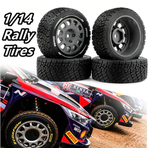 4 58mm 12mm Hex WRC Rally Lốp Đua Lốp 12mm Hex cho 1: 14 1: 10 RC Trên Đường Xe MJX 14303 C3 Tamiya M05 M08 ZD RX12 DSK Nâng Cấp Phần