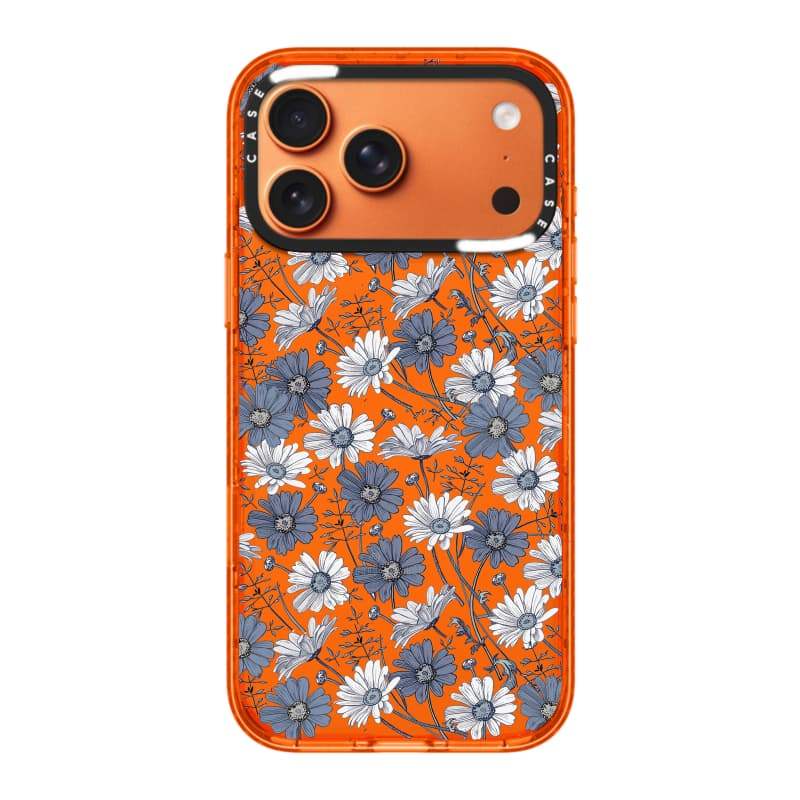 CASECASE X Hoa Trắng Xanh Cam / Đỏ / Perri Bộ Sưu Tập Kẹo Tím Màu Trong Suốt Cứng Hút Từ Tính Tác Động Cho Apple IPhone 13 14 15 16 17Pro Max Plus Có Hộp