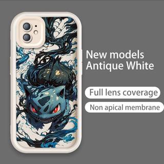 Ốp Lưng Cho iPhone 11 12 13 Pro Max Hoạt Hình Silicon Cầm Tay Mềm TPU Pikachu Bulbasaur Pokémon Angel Eye Vỏ Điện Thoại Chống Sốc