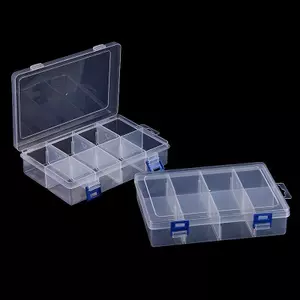 Hộp đựng dụng cụ đa chức năng VFZ 20 * 13,5 * 4,5cm Lớn 8 Lưới Hộp lưu trữ bằng nhựa Vít Electronicponent Trong suốt sắp xếp OTE