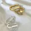 JULYHOT Tối Giản Hình Học Bông Tai Zircon Trắng Cho Nữ Cô Gái Thời Trang Hàn Quốc Mới Trang Sức Nữ Quà Tặng Dự Tiệc Massivedeals