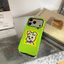 Ốp lưng iPhone Pop Art Puppy nền xanh Neon, Truyện tranh cổ điển Tương thích với iPhone17 / 16 / 15 / 14 / 13 / 12 / 11 Pro Max Plus Ốp bảo vệ họa tiết dòng di động 2 trong 1