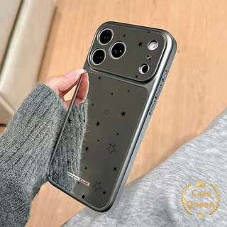 Ốp Lưng Tương Thích Cho iPhone 17 15 16 11 13 12 14 Pro Max XR X XS Max 17 Air 14 Plus Thời Trang Đơn Giản Toàn Màn Hình Ngôi Sao Màu Trơn Gương Tức Thì