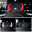 Devil Horns Vỏ xe chống mài mòn để trang trí bảng điều khiển vô lăng